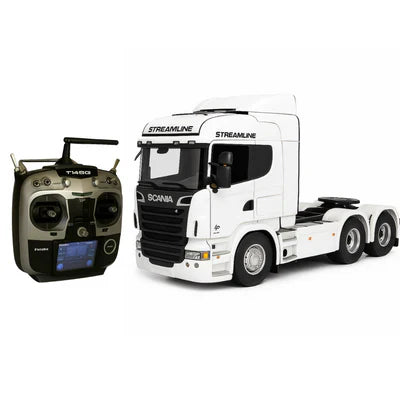 SCANIA S540 6X4 RC MINIATURA REALISTA • CONTROLE REMOTO + CARRETA BRINDE