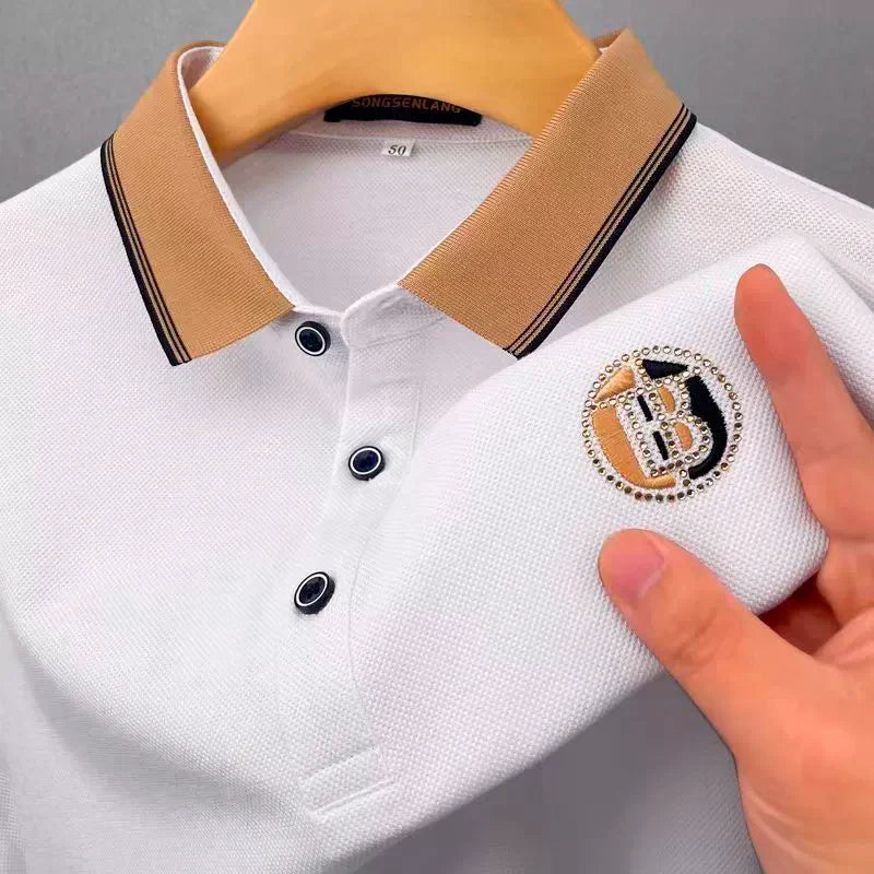 [PAGUE 2 LEVE 3] Camisa Polo Bricks em Viscose e Elastano + BRINDES: 3 Bermudas e Relógio