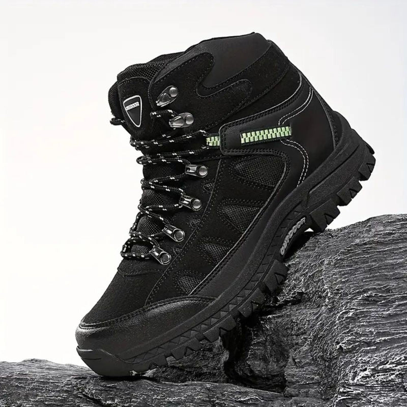 Kit Bota Tática Militar Branvek Masculina em Couro Legítimo e Nylon + BRINDES: Cinto, Carteira e Relógio Tático