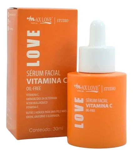 Kit 3 Serum Vitamina C 10 em 1 Facial Max Love Rosto Hidratante