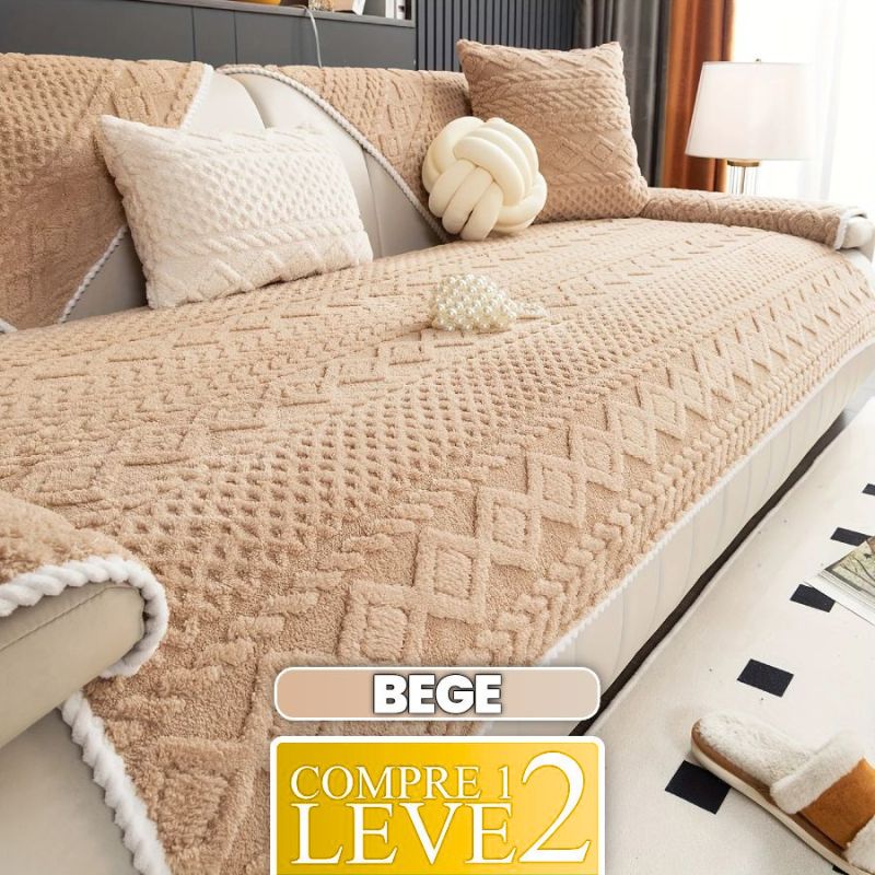 [COMPRE 1 LEVE 2] Capa de Sofá ComfortCover (Sinta-se Em Um Spa de Luxo!) + BRINDE: 2 Fronhas