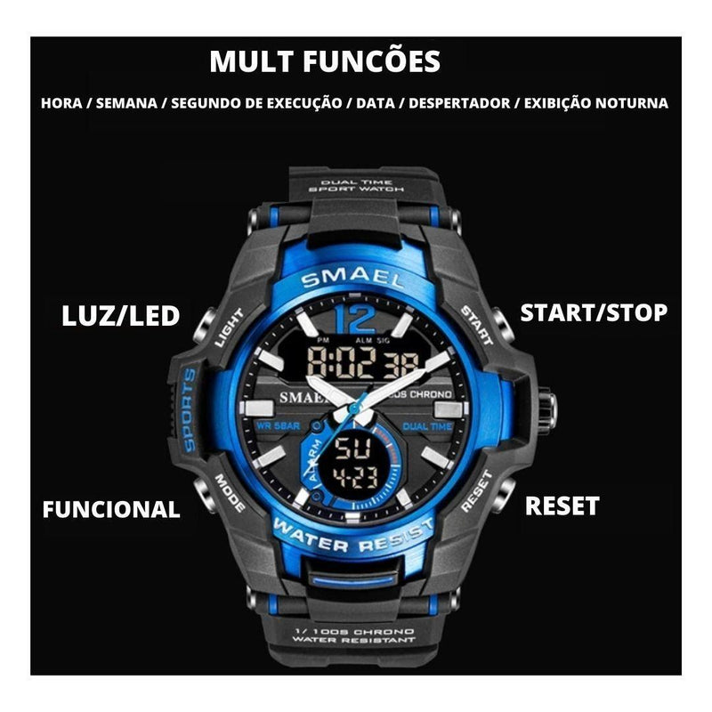 Relógio SMAEL 100S Chrono