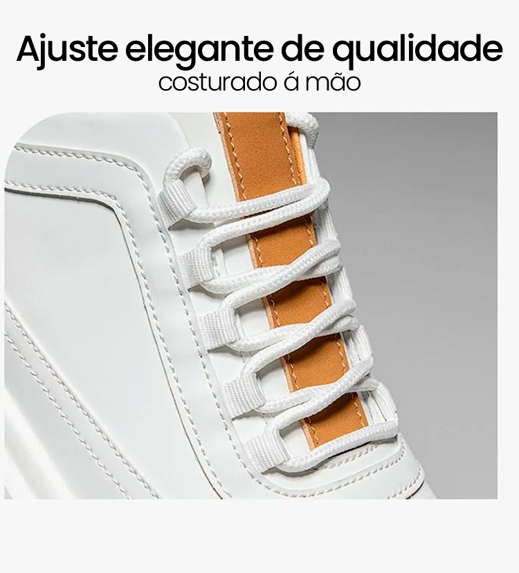 Tênis Masculino em Couro Genuino - Hermes Trilhus