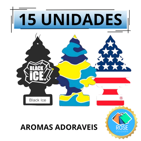 Kit 15 Unidades Aromatizante Little Trees Premium