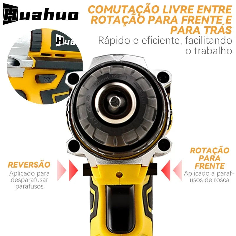 Parafusadeira e Furadeira Premium 26V + 2 Bateria de Brinde