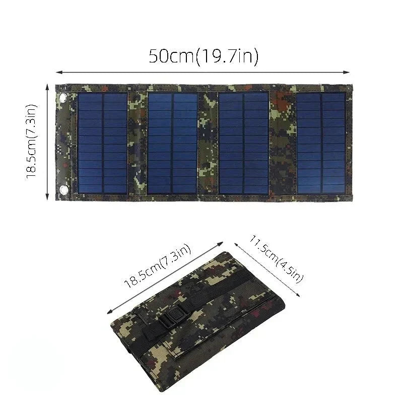 Painel Solar Carregador Portátil USB 20W