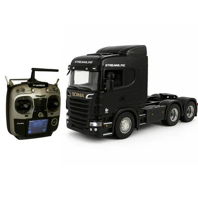 SCANIA S540 6X4 RC MINIATURA REALISTA • CONTROLE REMOTO + CARRETA BRINDE