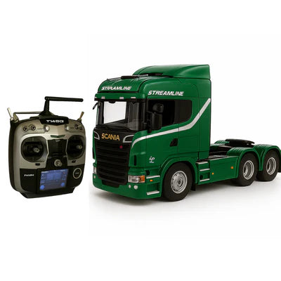 SCANIA S540 6X4 RC MINIATURA REALISTA • CONTROLE REMOTO + CARRETA BRINDE